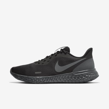 Nike Revolution 5 - Férfi Túracipő - Fekete/Sötét Szürke